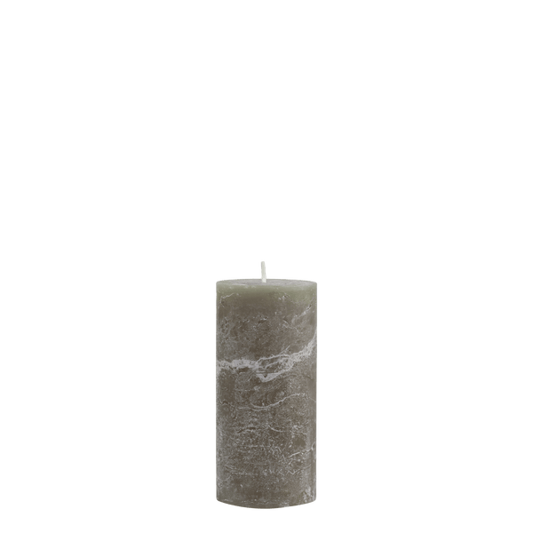 Chic Antique Macon rustic pilarikynttilä 15*7cm paloaika 60h, oliivinvihreä