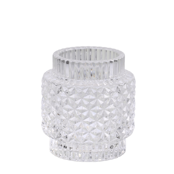 Chic Antique kynttilälyhty lasia 8*7cm, kirkas lasi