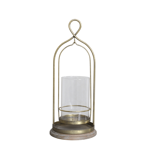 Chic Antique kynttilälyhty 34*14cm, antiikki messinki