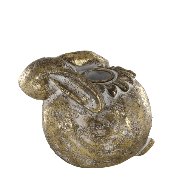 Chic Antique pupukynttilänjalka 9,5*11*8,5cm, antiikki messinki