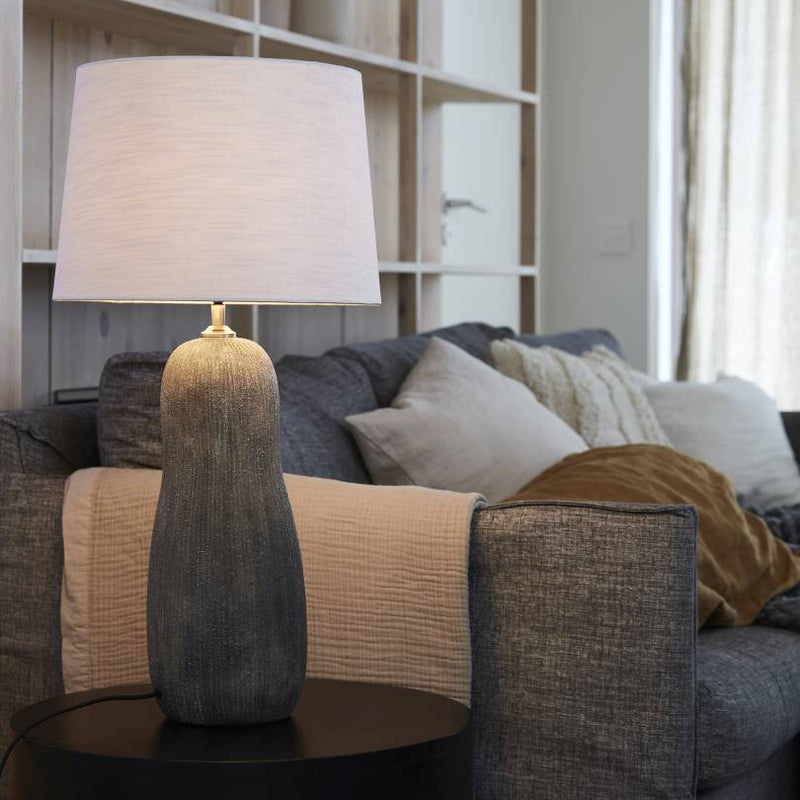 PR Home Sofia Classic Franza lampunvarjostin puuvillaa 20cm, valkoinen