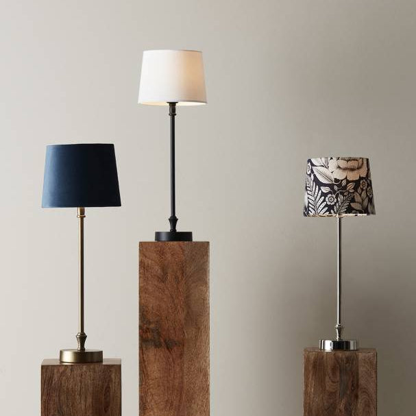 PR Home Sofia Classic Franza lampunvarjostin puuvillaa 20cm, valkoinen