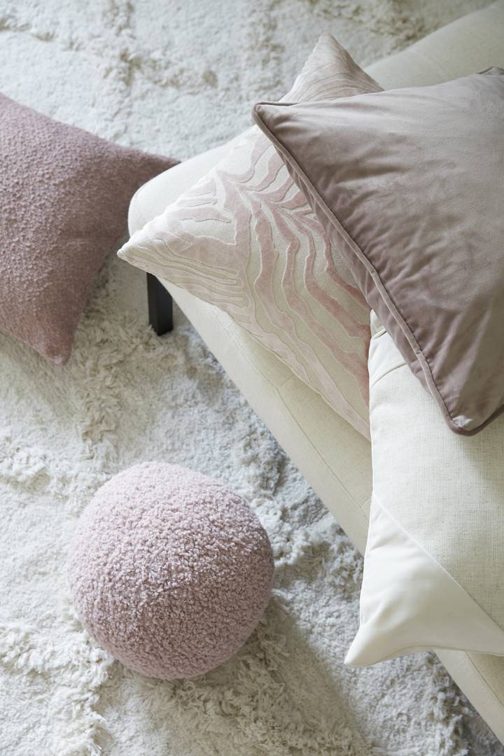 Svanefors Elise tyynynpäällinen samettia 45*45cm, roosa