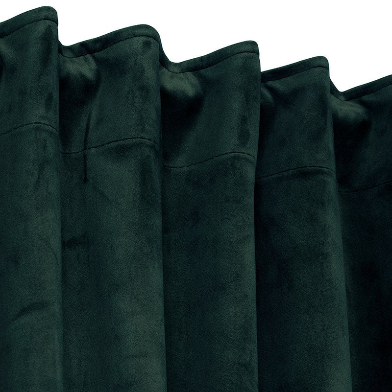 Svanefors Estelle samettiverhot monitoiminauhalla 2kpl 135*280cm, tummanvihreä