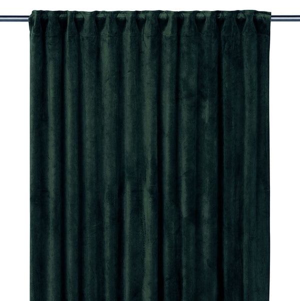 Svanefors Estelle samettiverhot monitoiminauhalla 2kpl 135*280cm, tummanvihreä