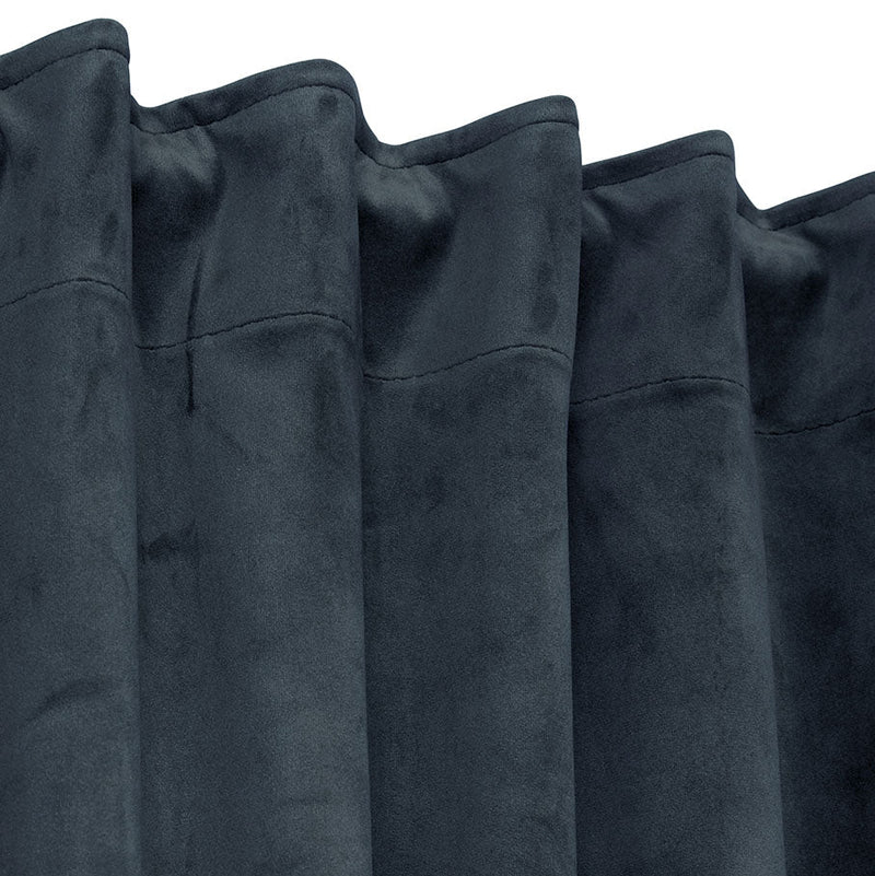 Svanefors Estelle samettiverhot monitoiminauhalla 2kpl 135*280cm, tummansininen