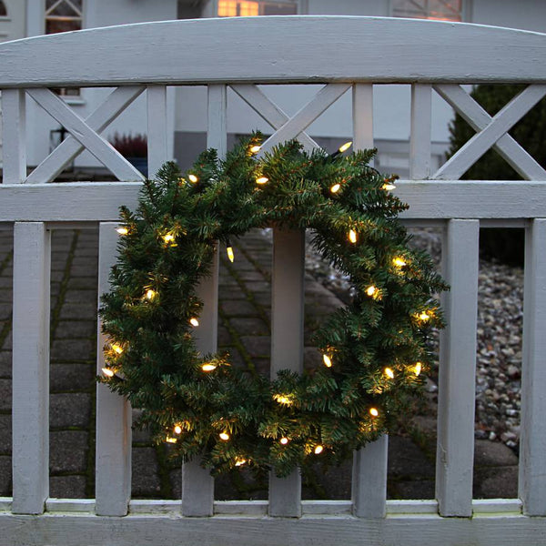 Star Trading Calgary kranssi led-valoilla ø50cm, vihreä