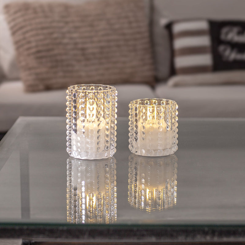 Star Trading Flamme Dotty LED-kynttilä 10*9cm, kirkas