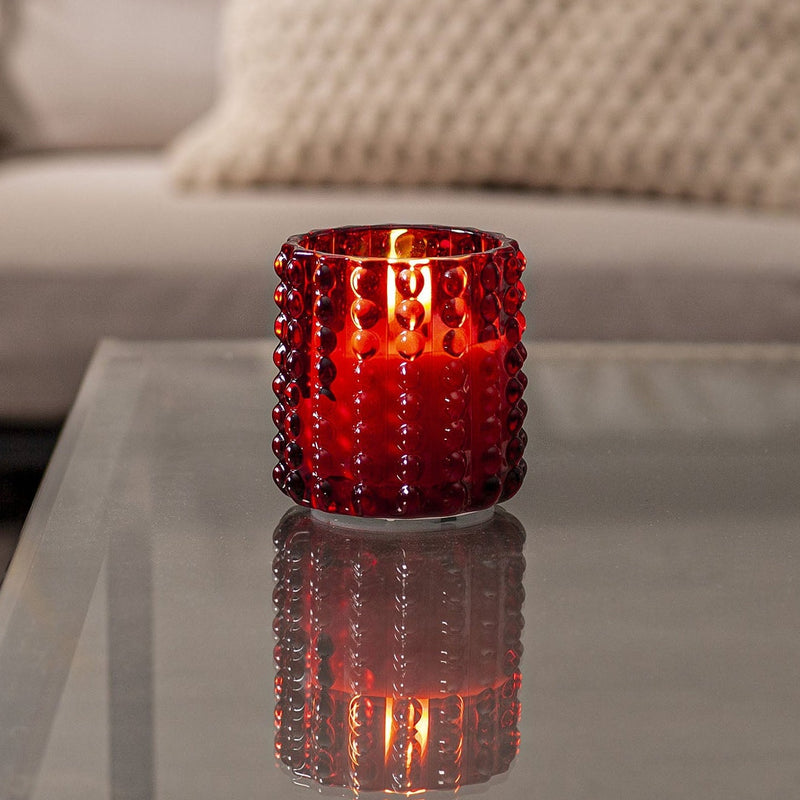 Star Trading Flamme Dotty LED-kynttilä 9,5*9cm, punainen