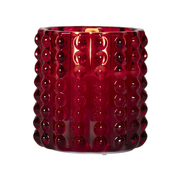 Star Trading Flamme Dotty LED-kynttilä 9,5*9cm, punainen