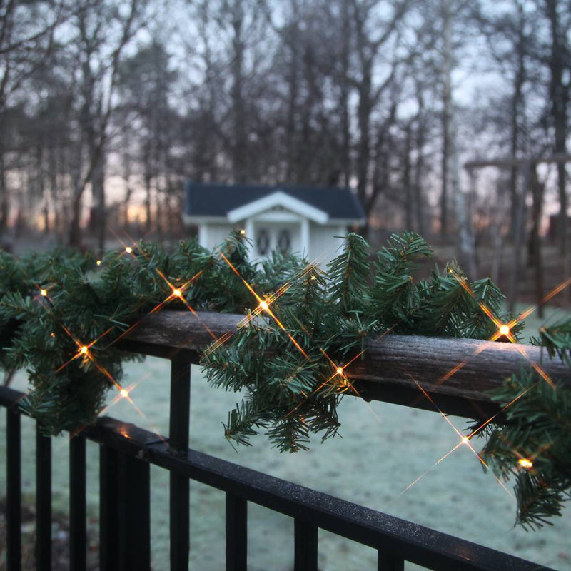 Star Trading Canadian köynnös led valoilla 250cm vihreä