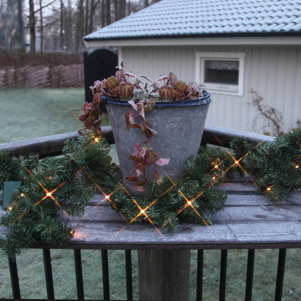 Star Trading Canadian köynnös led valoilla 250cm vihreä