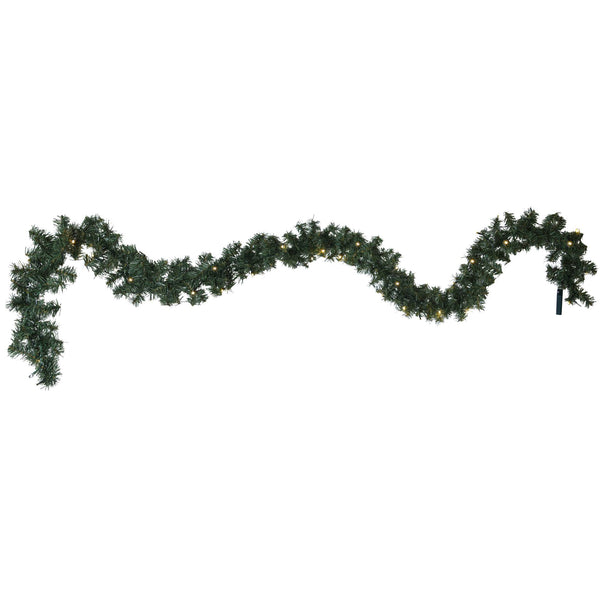 Star Trading Canadian köynnös led valoilla 250cm vihreä