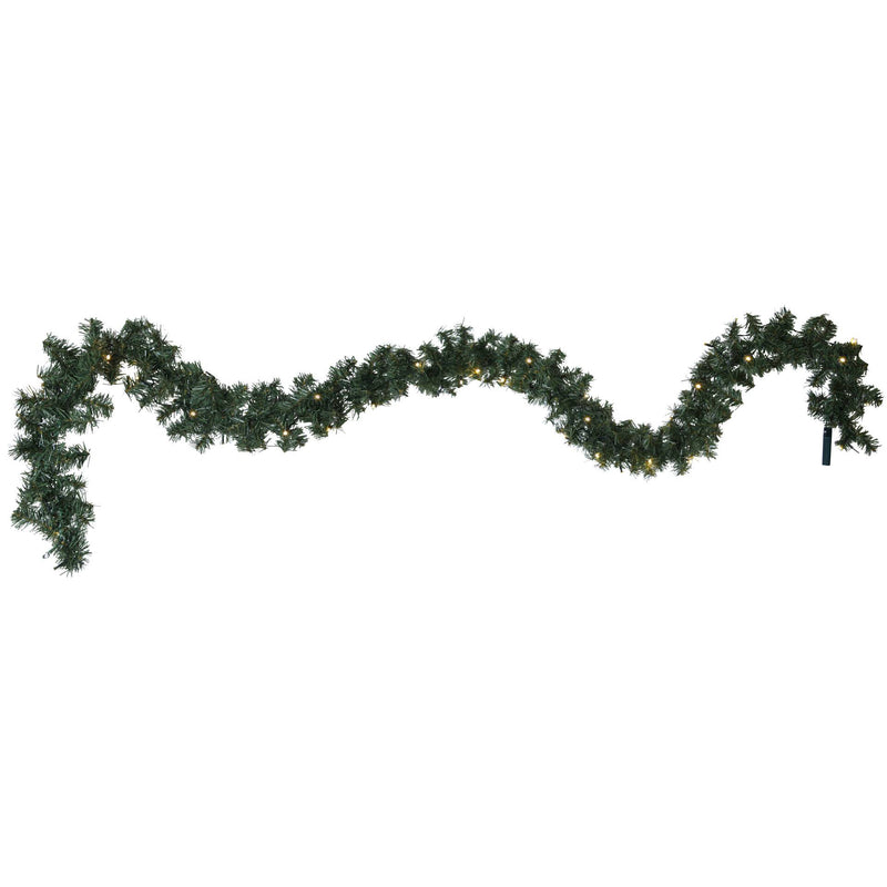 Star Trading Canadian köynnös led valoilla 250cm vihreä