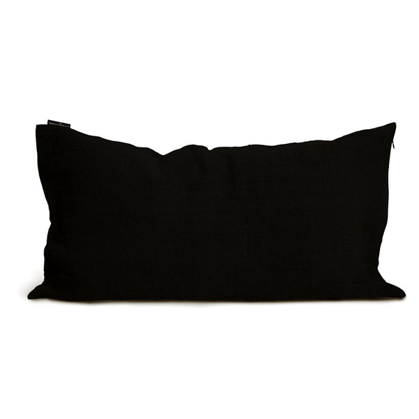 Lovely Linen Rustic tyynynpäällinen 40*70cm, musta