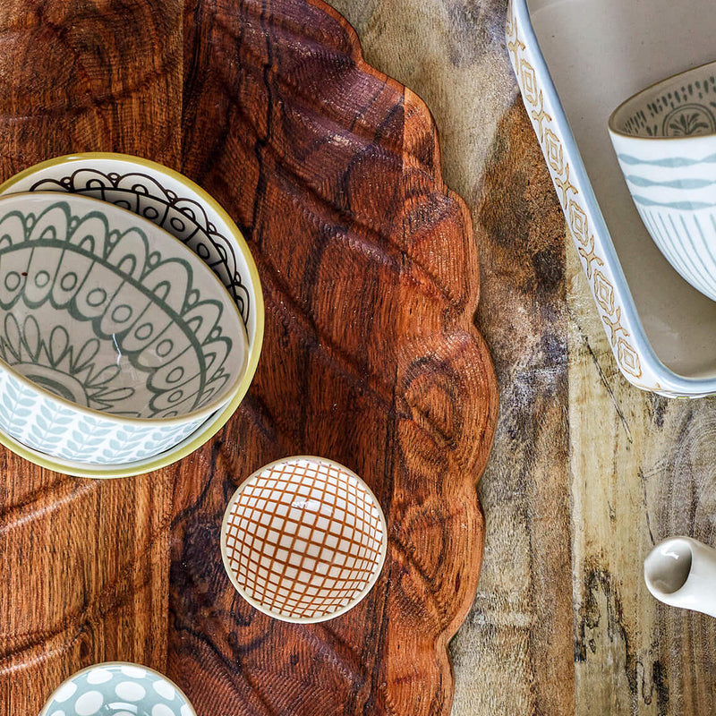 Bloomingville Maple kulho keramiikkaa 5,5*11,5cm, vihreä