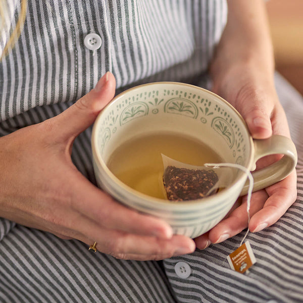 Bloomingville Maple muki keramiikkaa 9*11cm, sinivihreä