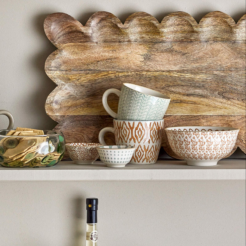 Bloomingville Maple muki keramiikkaa 7*8cm, oranssi