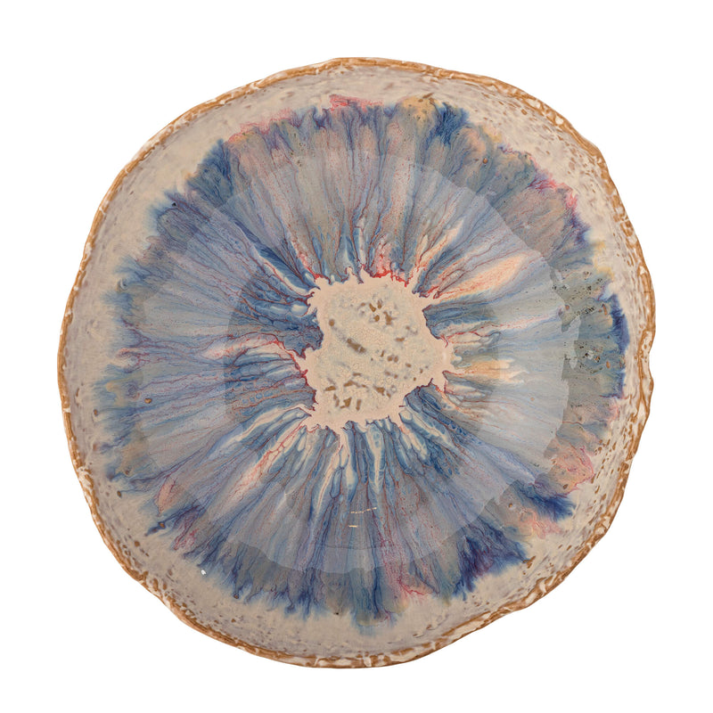 Bloomingville Amalia kulho keramiikkaa 8*24cm, sininen