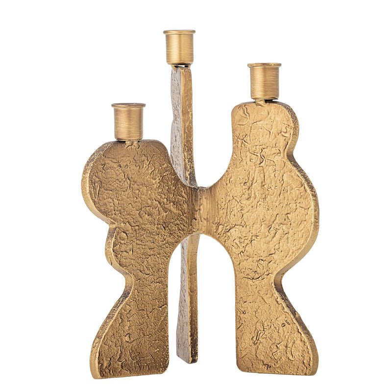 Bloomingville Lux kynttilänjalka rautaa 27,5*21,5*16cm , kulta