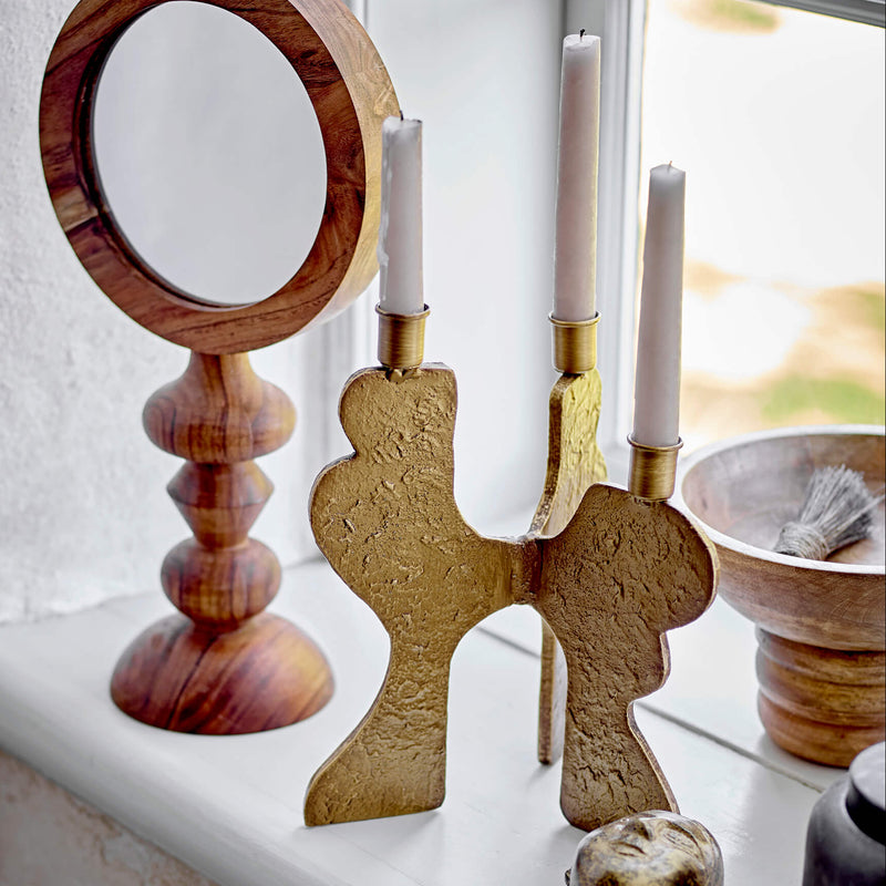 Bloomingville Lux kynttilänjalka rautaa 27,5*21,5*16cm , kulta