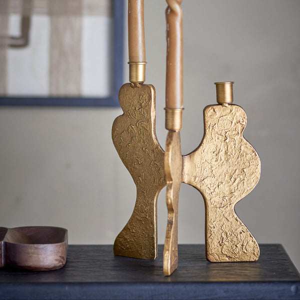 Bloomingville Lux kynttilänjalka rautaa 27,5*21,5*16cm , kulta