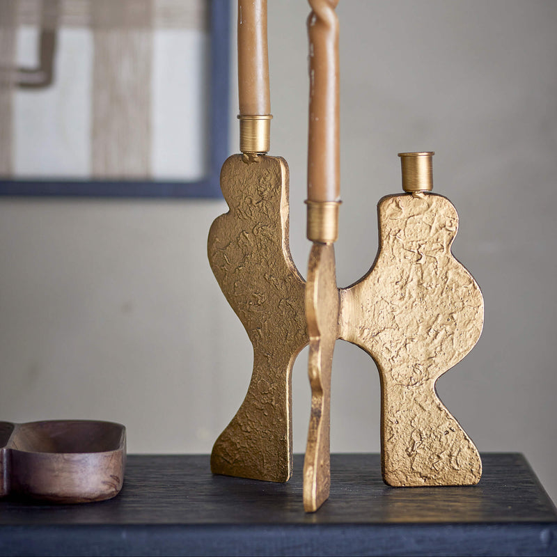 Bloomingville Lux kynttilänjalka rautaa 27,5*21,5*16cm , kulta