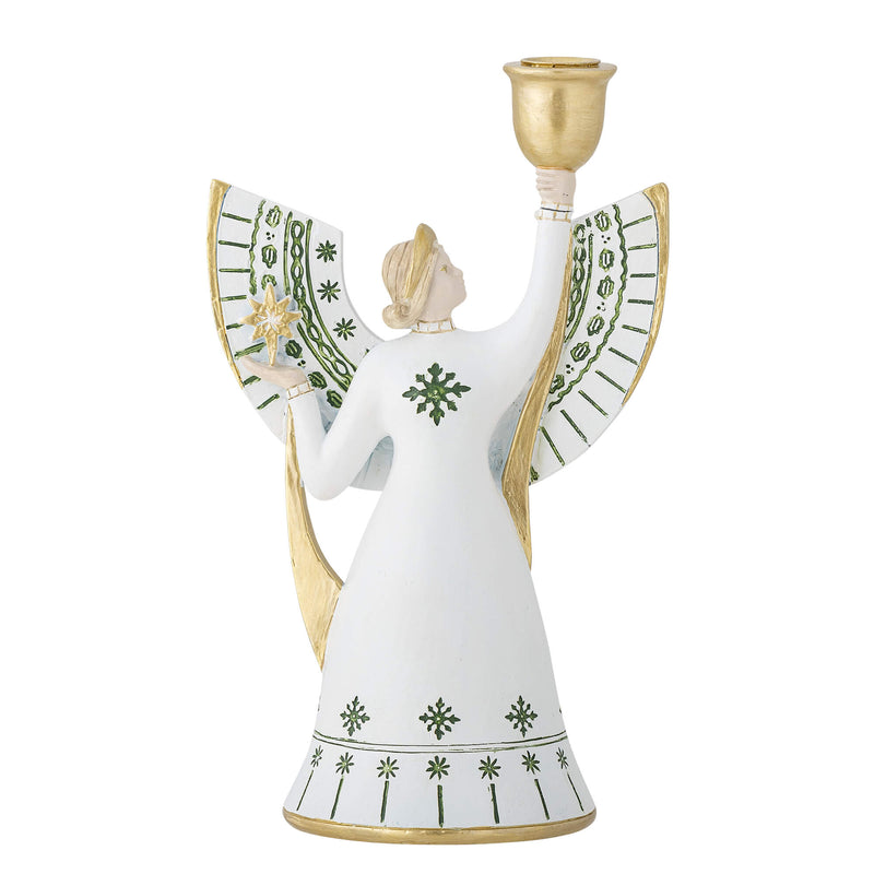 Bloomingville Evangeline kynttilänjalka 19*12*7,5cm, valkoinen