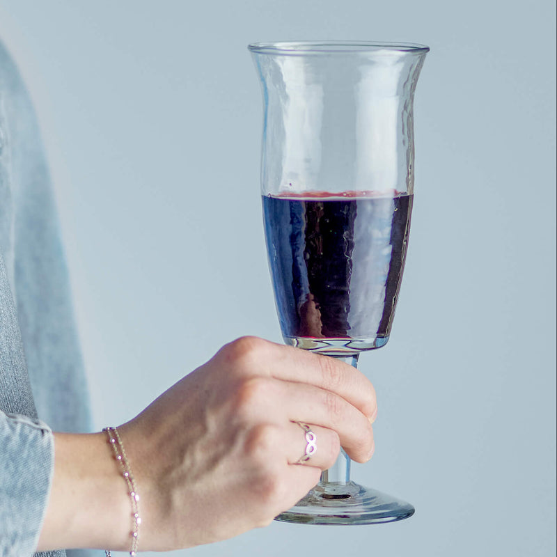 Bloomingville Asha viinilasi kierrätyslasia 250ml 20*7,5cm, kirkas lasi