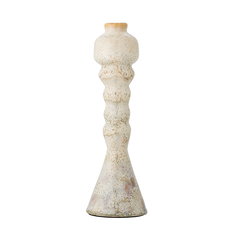 Bloomingville Bancroft kynttilänjalka keramiikkaa 33*10,5cm, valkoinen