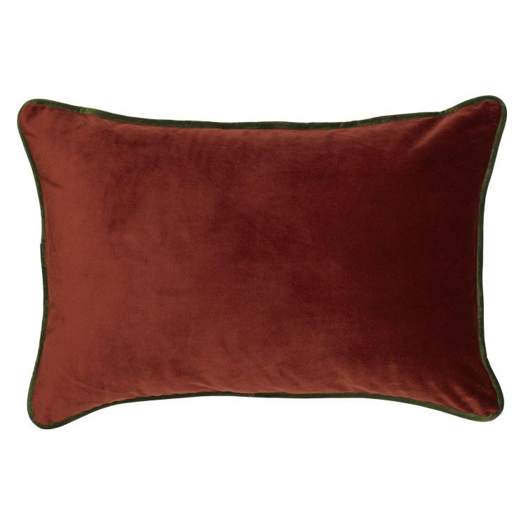 Svanefors Enya tyynynpäällinen samettia 33*50cm, ruosteenpunainen