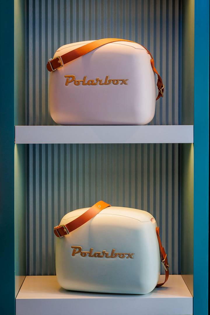 Polarbox kylmälaukku 6l ja eväsrasiat 2kpl, vaalealiila