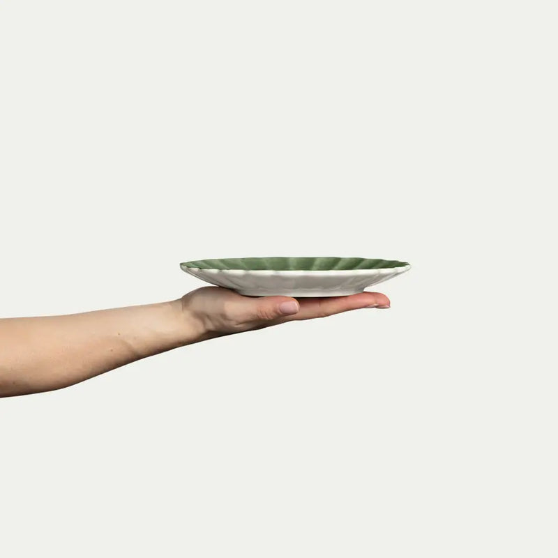 Mateus Oyster lautanen ø20cm, metsän vihreä