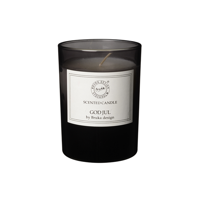 Bruka Design God Jul Grön smoked tuoksukynttilä 8*10,5cm