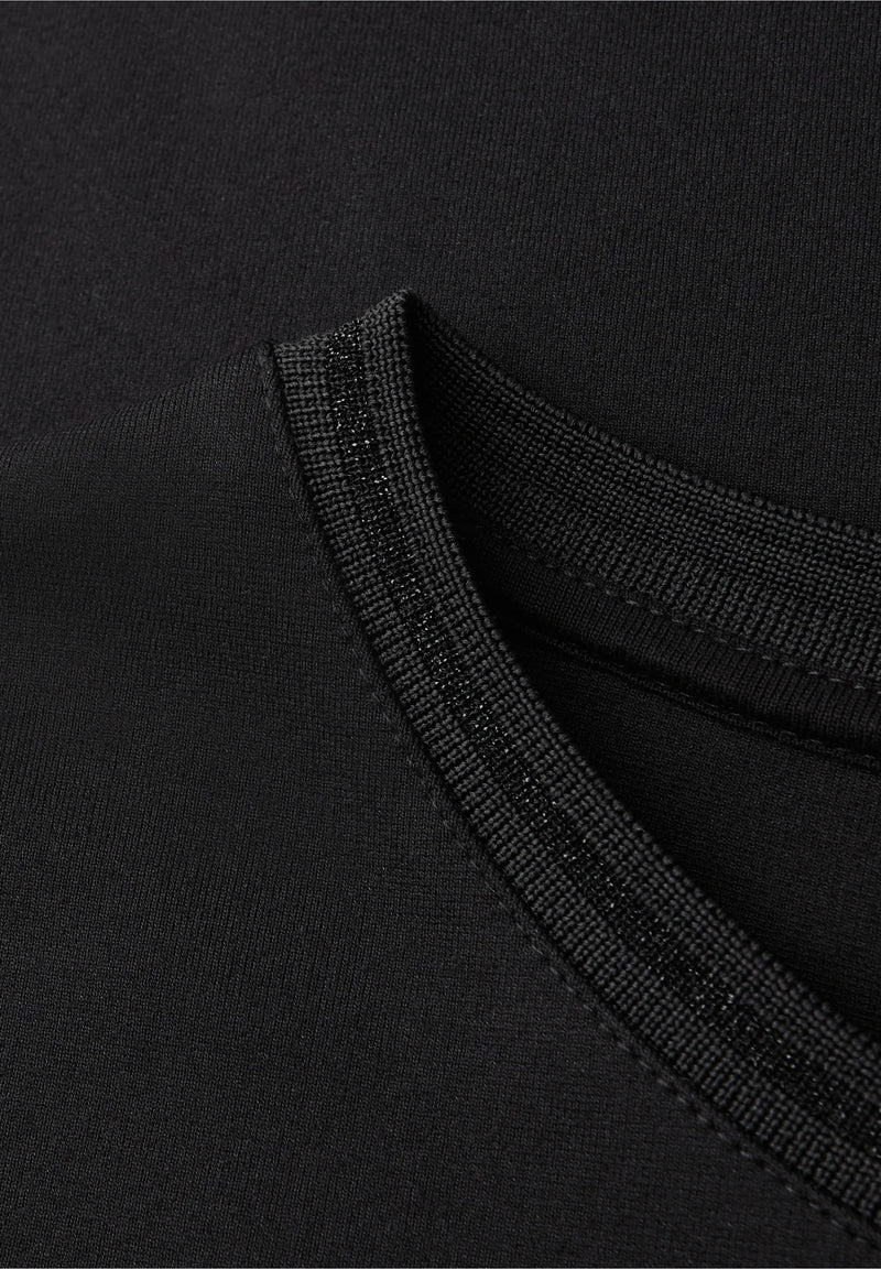 Street One polvipituinen jerseymekko, musta