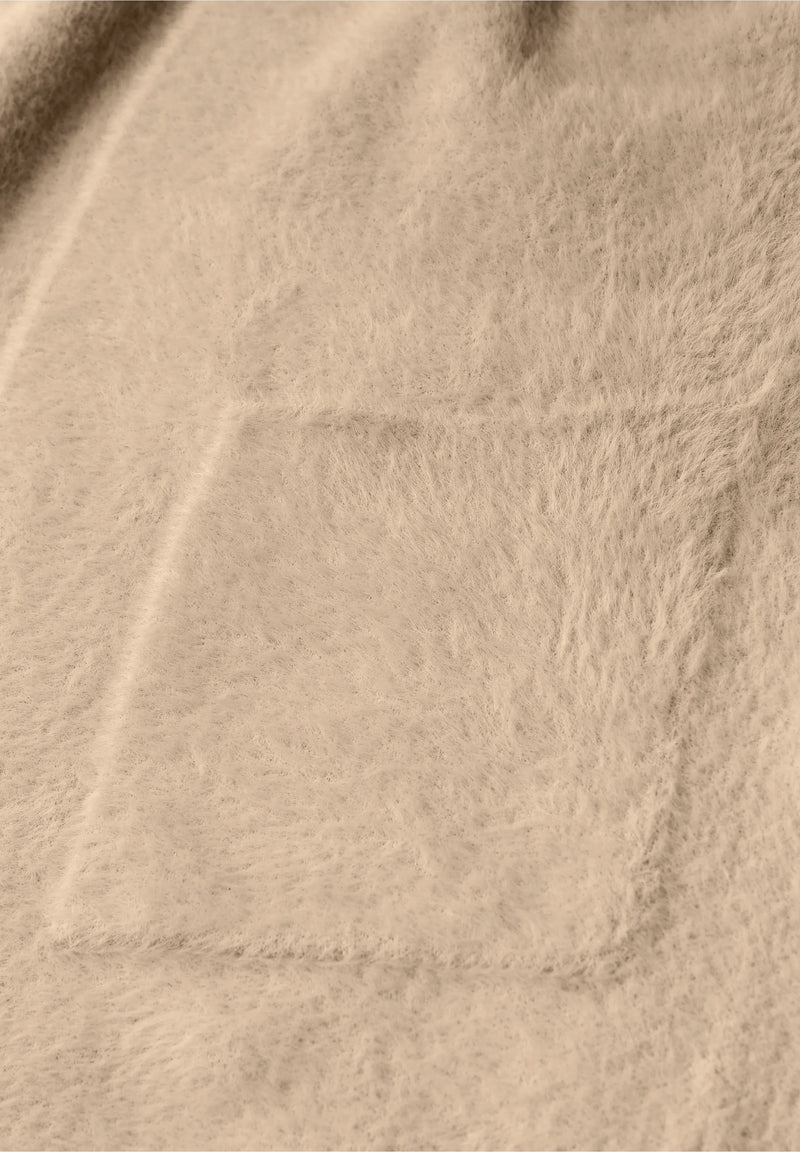 Street One pitkä neuletakki höyhenlangasta, beige