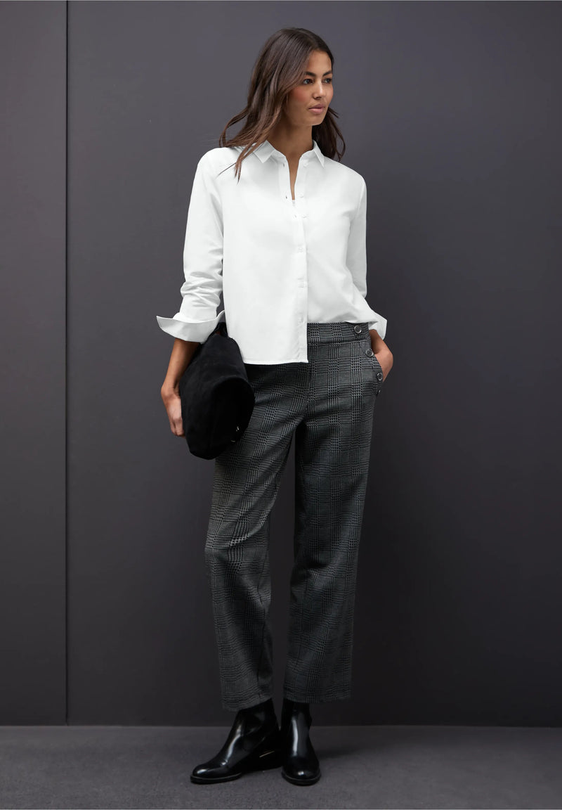 Street One kauluspaita puuvillaa, valkoinen