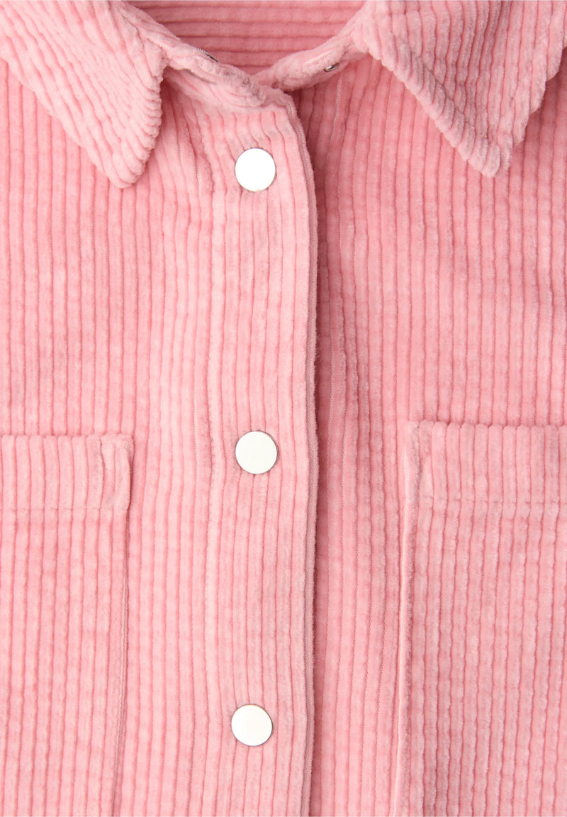 Street One kauluspaita vakosamettia, vaaleanpunainen