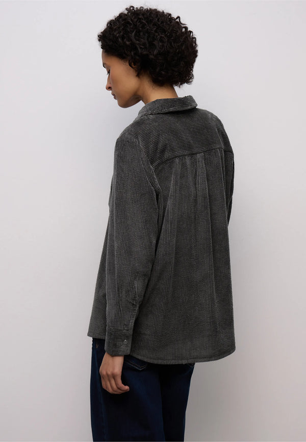 Street One kauluspaita vakosamettia, harmaa