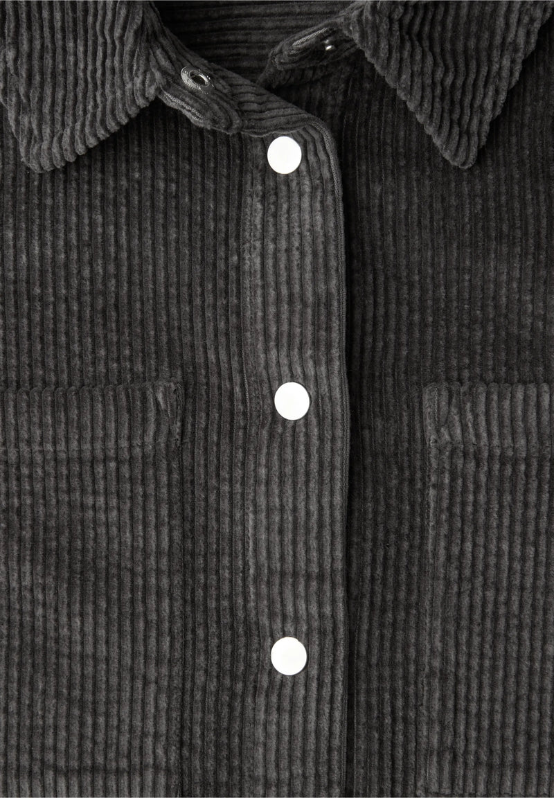 Street One kauluspaita vakosamettia, harmaa