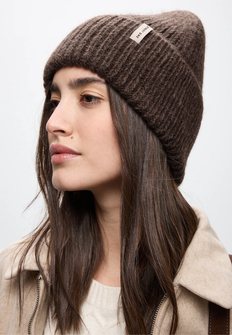 Street One neulepipo, meleerattu ruskea