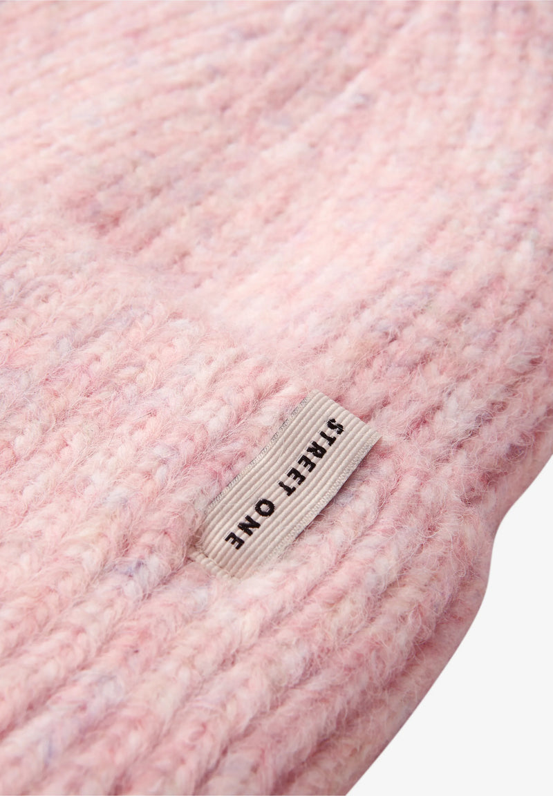 Street One neulepipo, meleerattu vaalea roosa