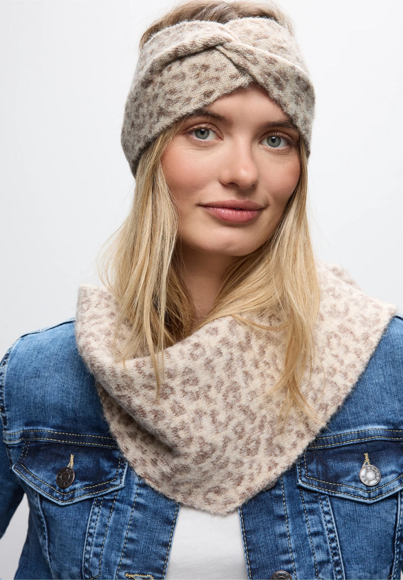 Street One panta leopardikuviolla, vaalea beige