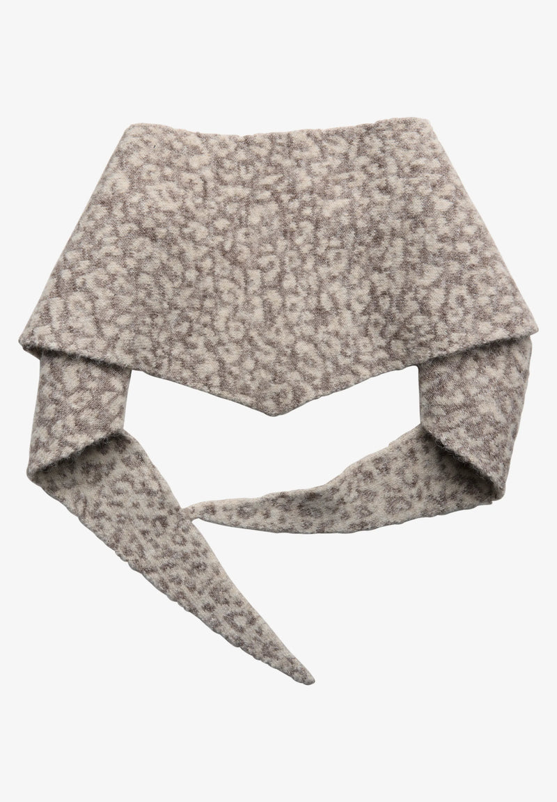 Street One kaulaliina leopardikuviolla, vaalea beige