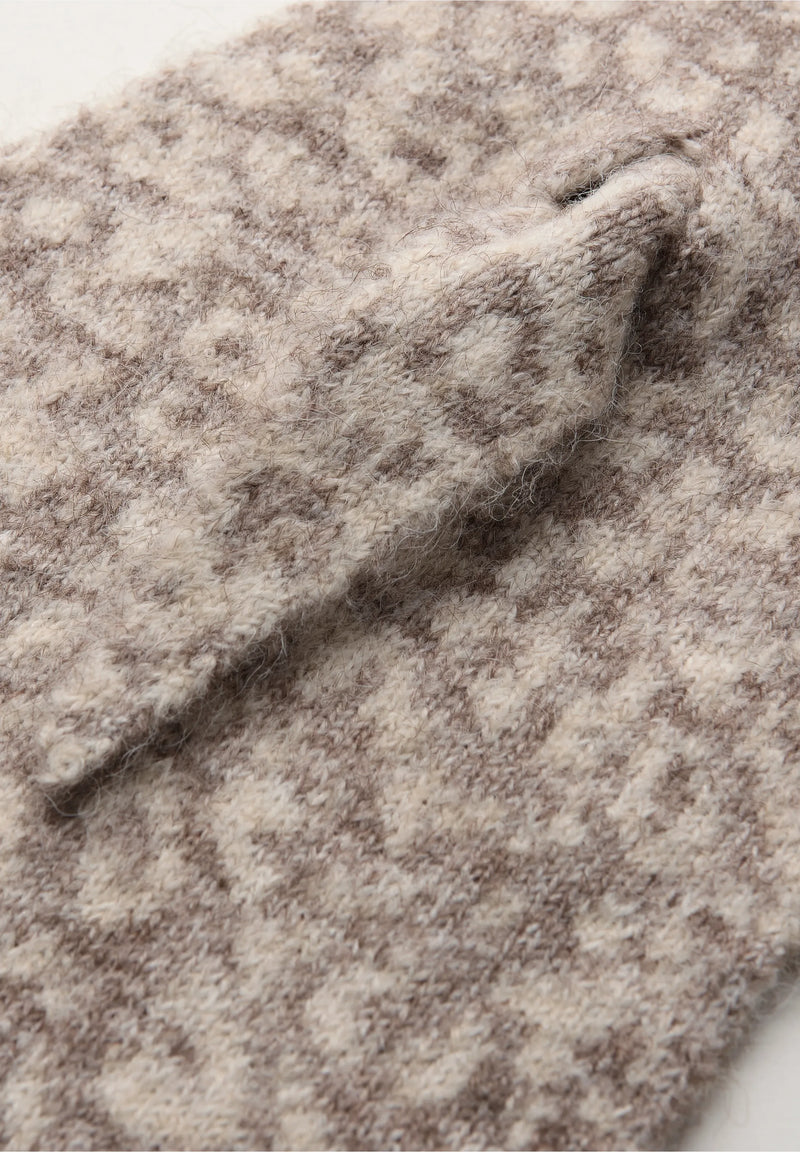 Street One kaulaliina leopardikuviolla, vaalea beige