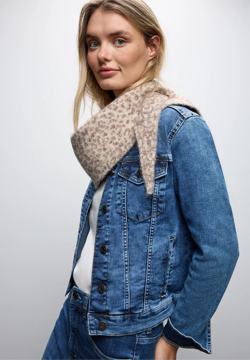 Street One kaulaliina leopardikuviolla, vaalea beige