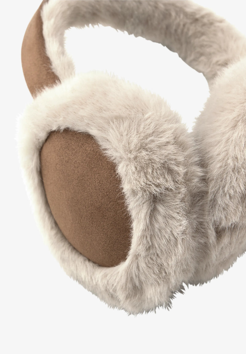 Street One korvanlämmittimet tekoturkiksella, beige