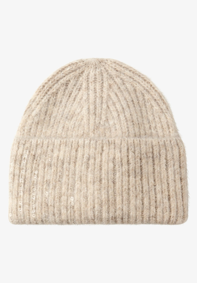 Street One pipo paljettikoristeilla, vaalea beige