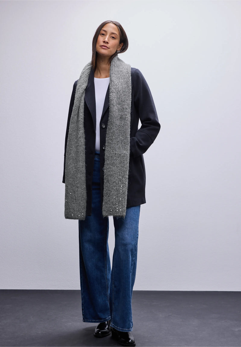 Street One kaulaliina paljettikoristeilla, harmaa