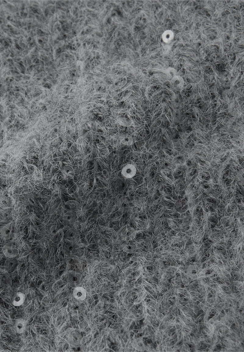 Street One kaulaliina paljettikoristeilla, harmaa